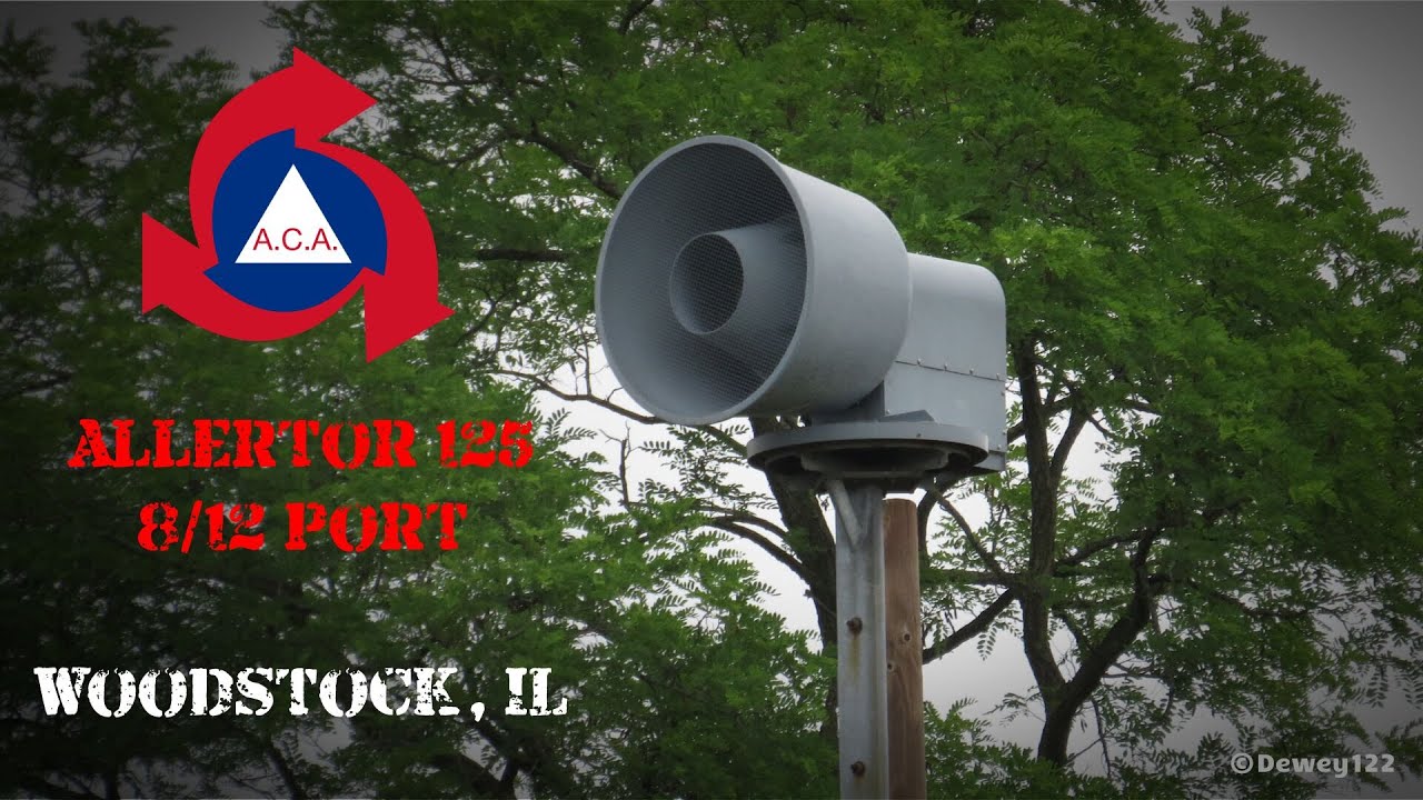 ACA Allertor 125 (8/12 Port) Siren Test - Woodstock, IL