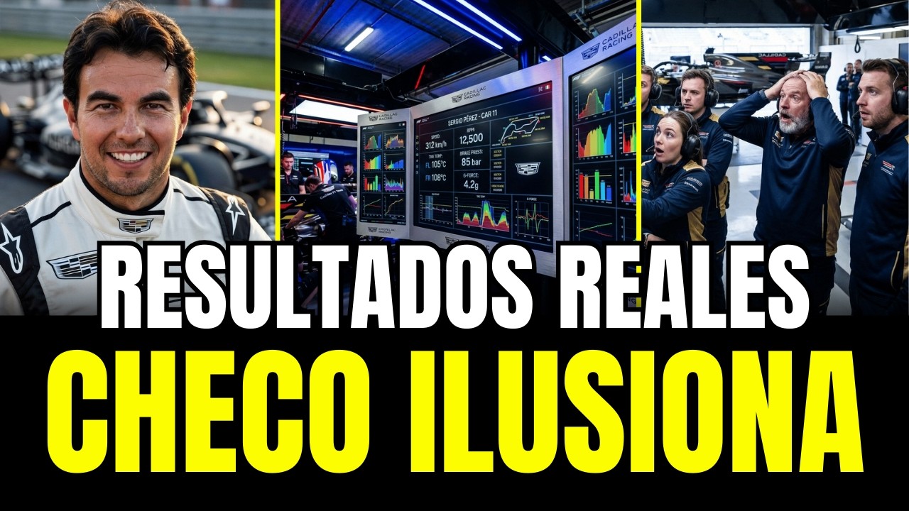SERGIO PÉREZ SONRÍE: Cadillac ya IMPRESIONA al paddock y “asusta” a la parrilla en 2026