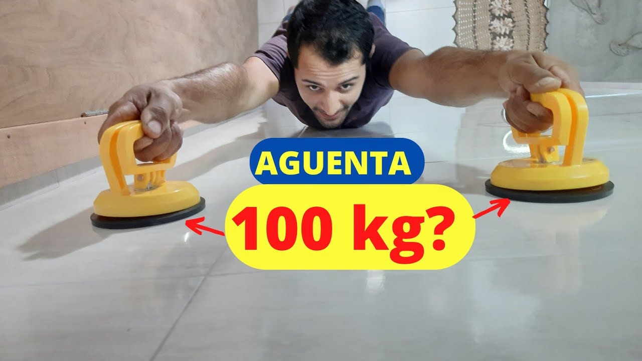 Essa ventosa promete aguentar quase o peso de um saco de cimento! Você confiaria??