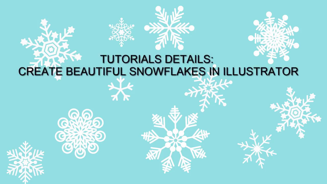 How to Create Beautiful Snowflakes vector in Illustrator