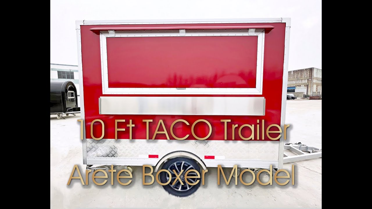 CUSTOM TACO TRAILER! 10 ft Boxer Model Food Trailer with Arete Food Trailers