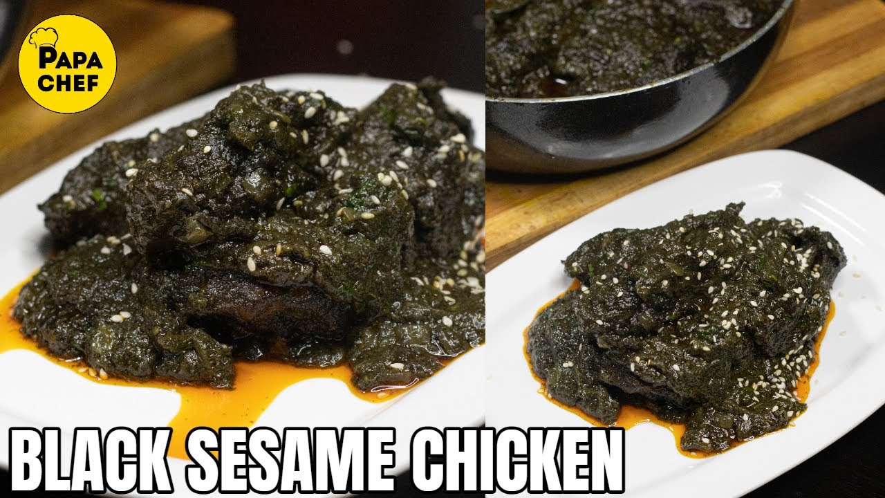 Black sesame Chicken Recipe| Easy to Make Quick Homemade Assamese Recipe| Cook at Home