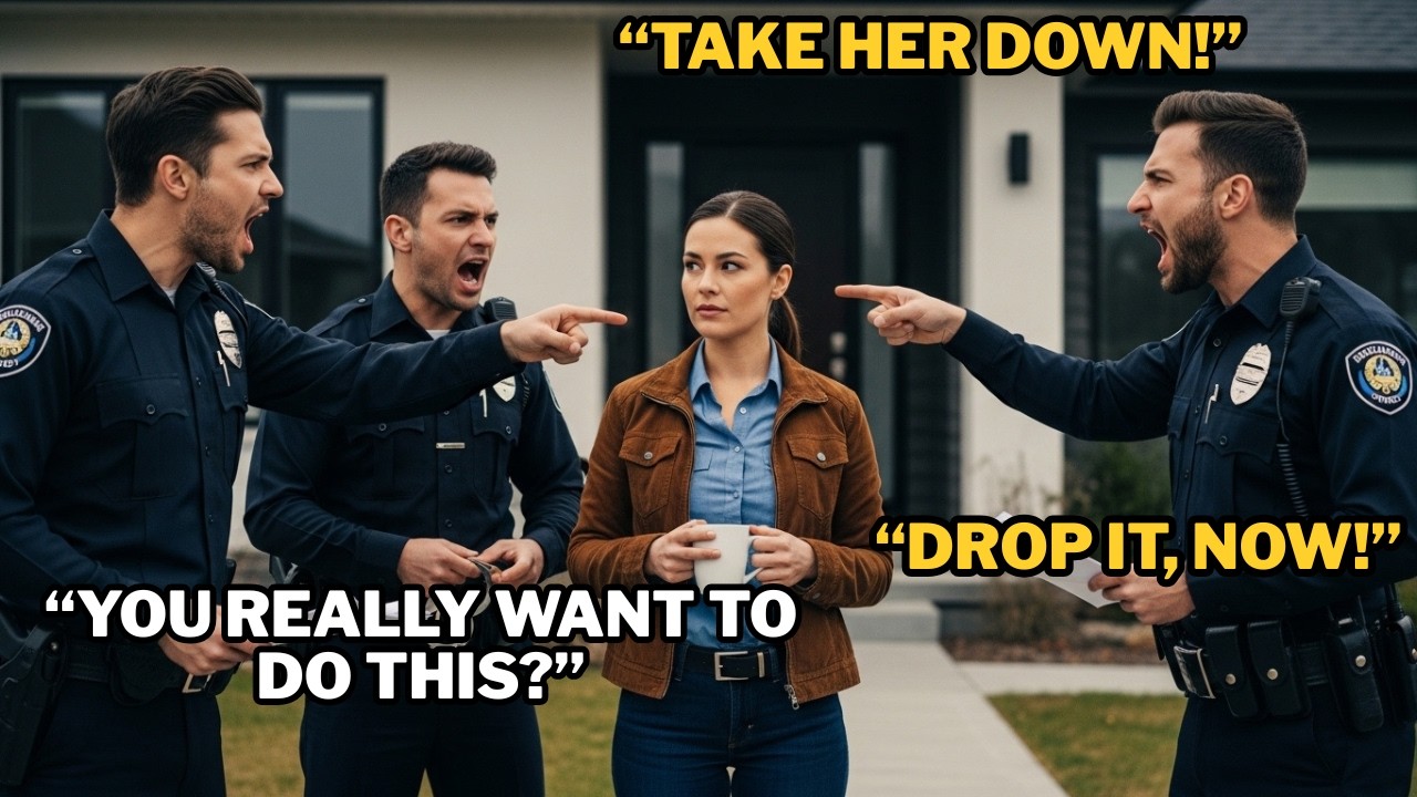 HOA Called the Police on Me — Then My Uniformed Wife Stepped Outside and Everything Changed!