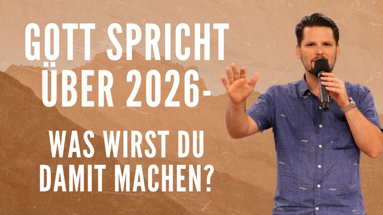 Josua-David Hinojosa - Gott spricht über 2026; was wirst du damit machen? (28.12. um 17 Uhr)