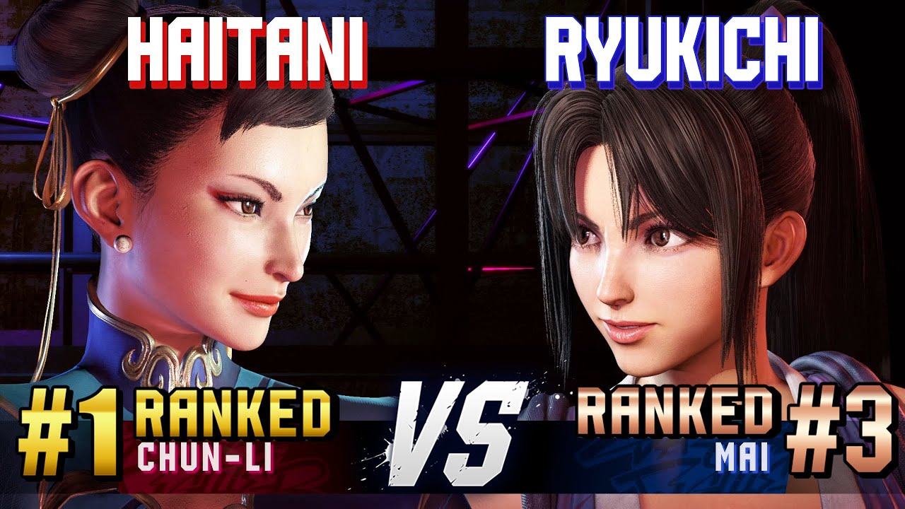SF6 ▰ HAITANI (#1 Ranked Chun-Li) vs RYUKICHI (#3 Ranked Mai) ▰ High Level Gameplay