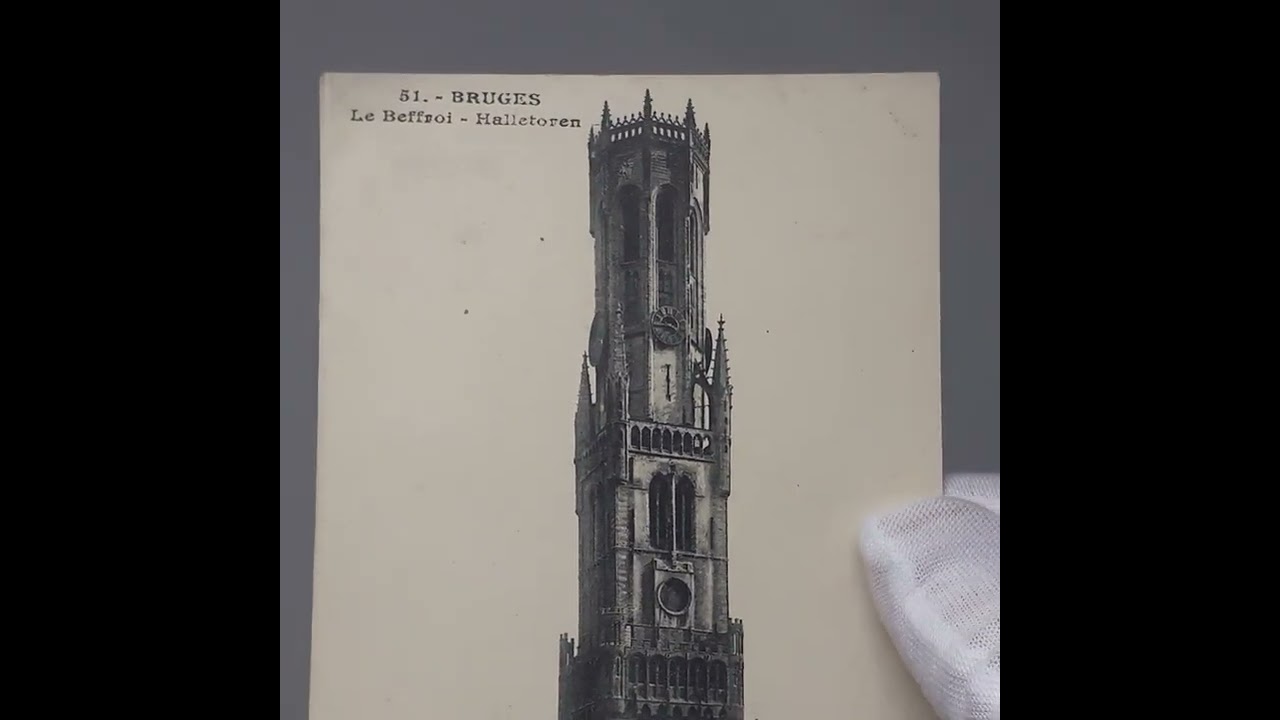 Bruges, Belgium &ndash; Belfry of Bruges Postcard Le Beffroi &ndash; Halletoren