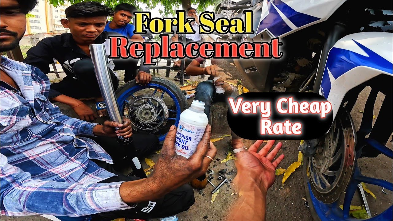 Pulsar RS200 Fork seal replacement | Pulsar RS200 Oil leak problem solved #iammystcrider
