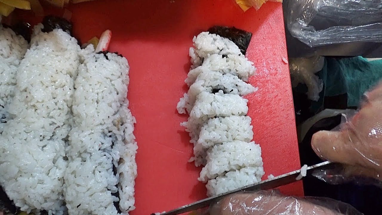 광장시장 잡채김밥 참치김밥 맛집 ! 백종원이 인정한 모사 41호 원조 누드치즈김밥 Cheese Tuna Gimbap with japchae Korean Street food