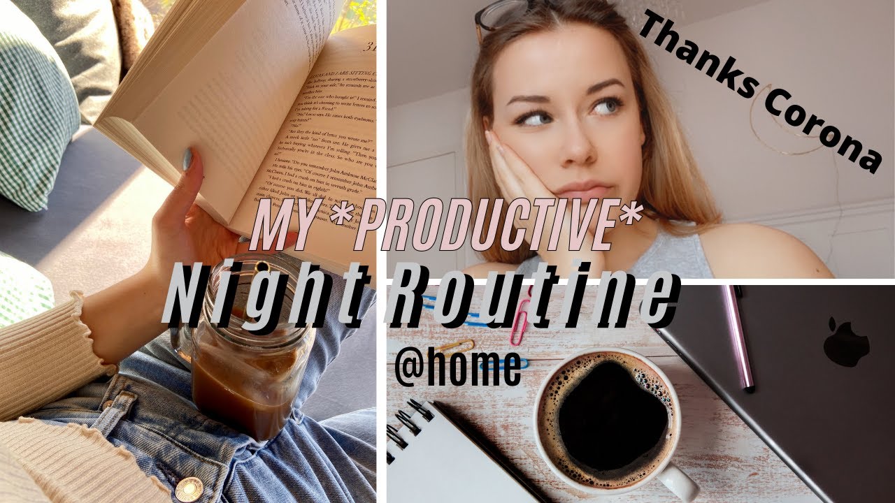 meine produktive ABENDROUTINE @home - Sport, Schule, kochen,... II Marieke Emilia