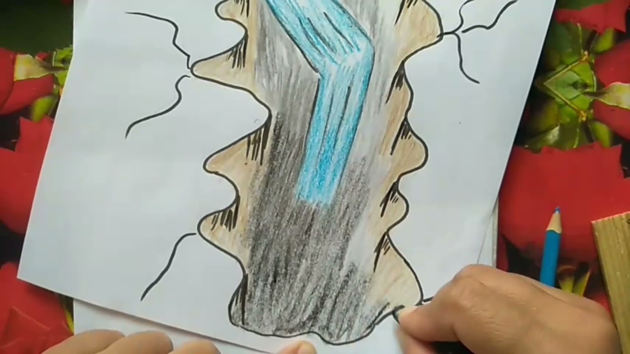 Draw a 3D model of seawater