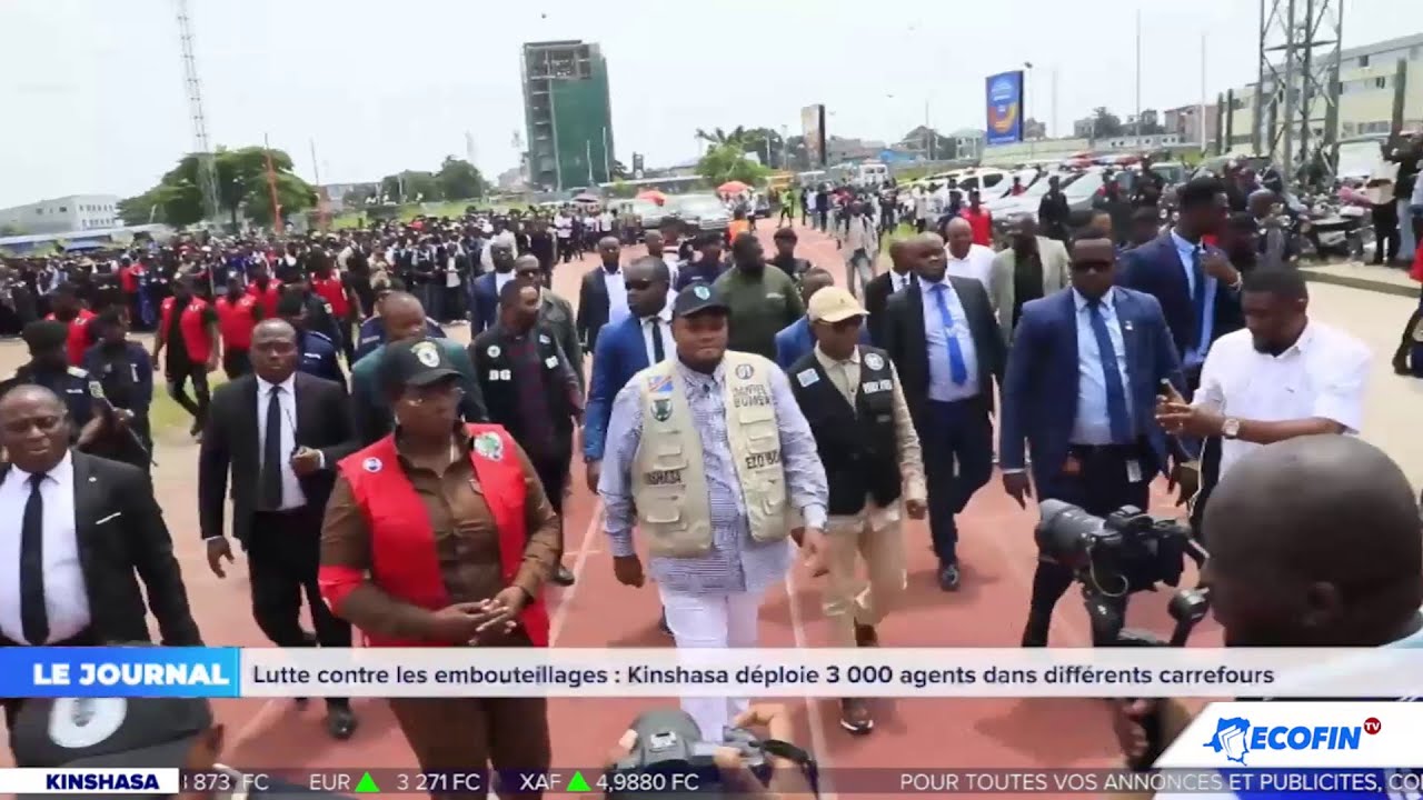 JT 20H 26 JAN : LUTTE CONTRE LES EMBOUTEILLAGES,KINSHASA DEPLOIE 3 000 AGENTS DANS LES CARREFOURS