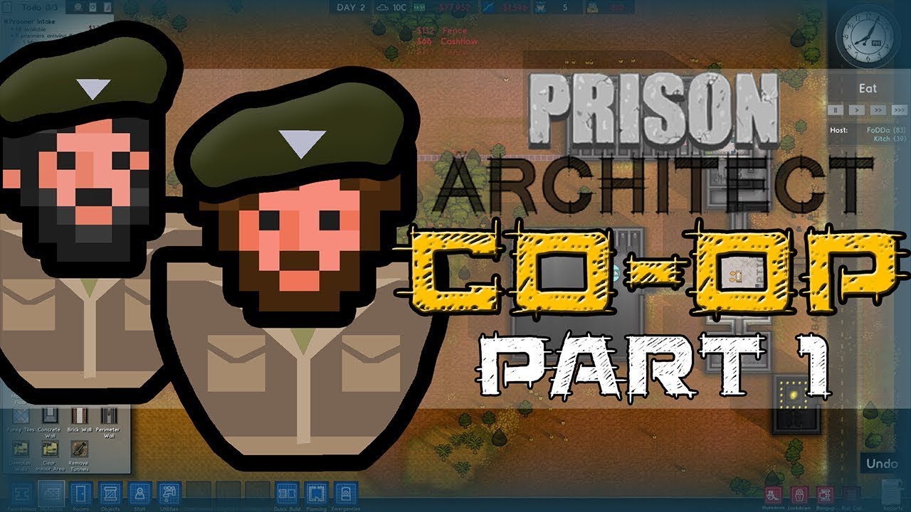 MULTIPLAYER COOP?! - Prison Architect Coop - Let's Play