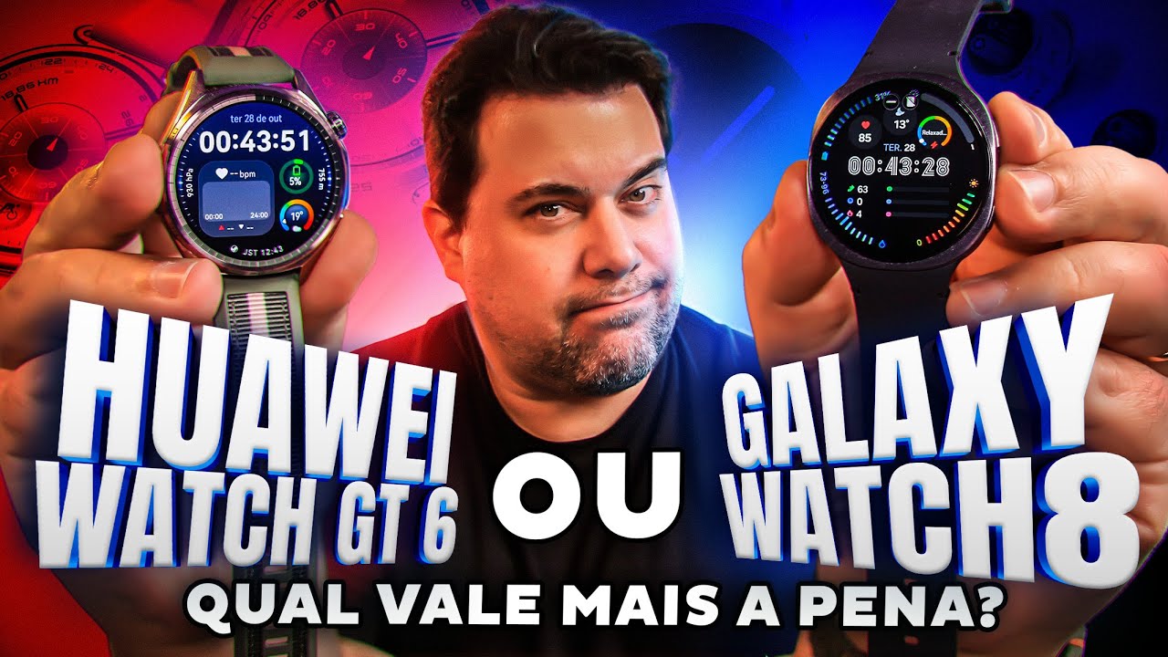 Huawei Watch GT 6 ou Galaxy Watch8: Qual vale Mais a Pena?