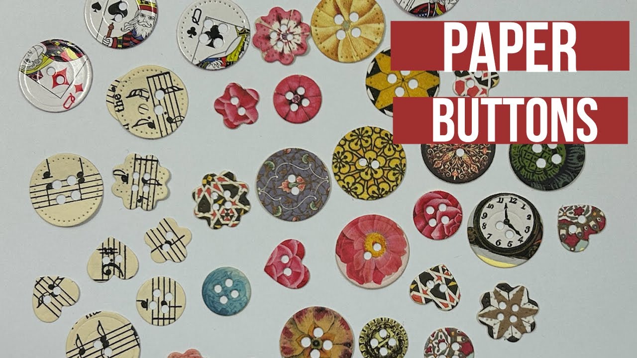 🎨✂️ How to Make Paper Button Embellishments ✂️🎨