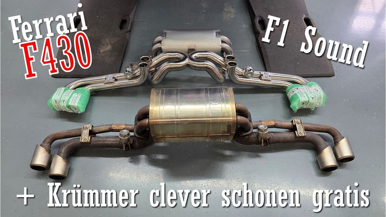 Kline Innovation Abgasanlage für Ferrari F430 + günstige Lösung um Risse an den Krümmern vorzubeugen