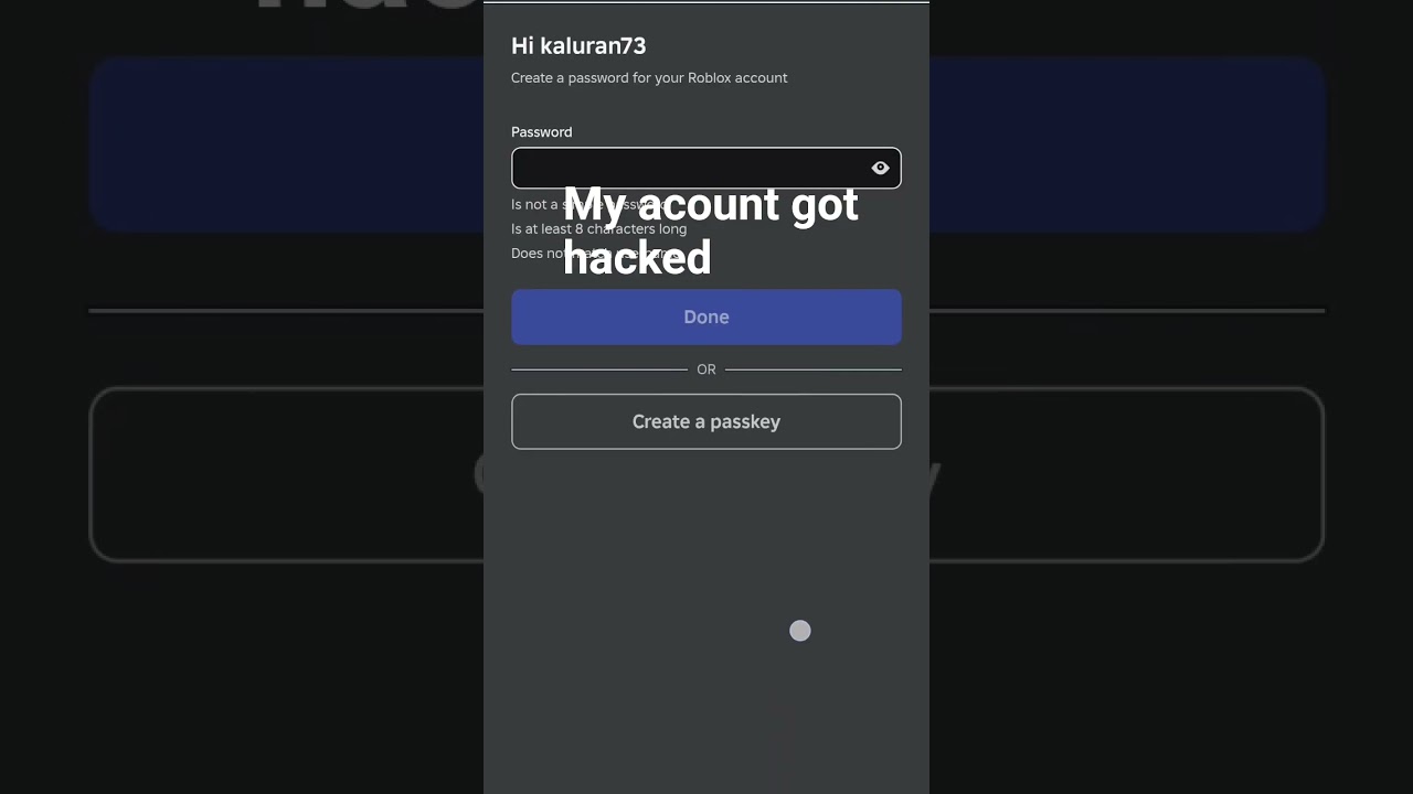 my roblox account got hacked