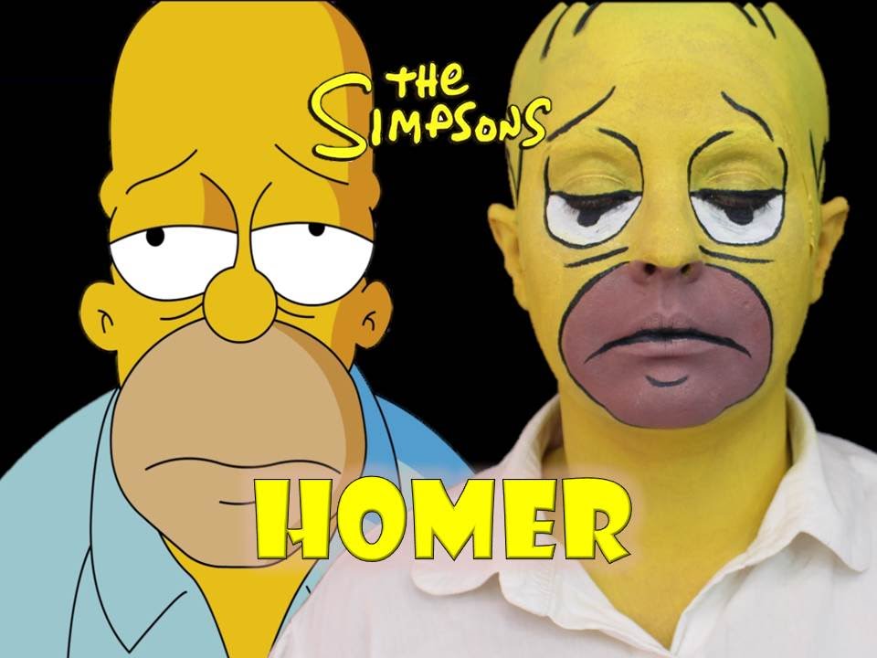 MAKEUP HOMER SIMPSONV- MAQUIAGEM ARTÍSTICA