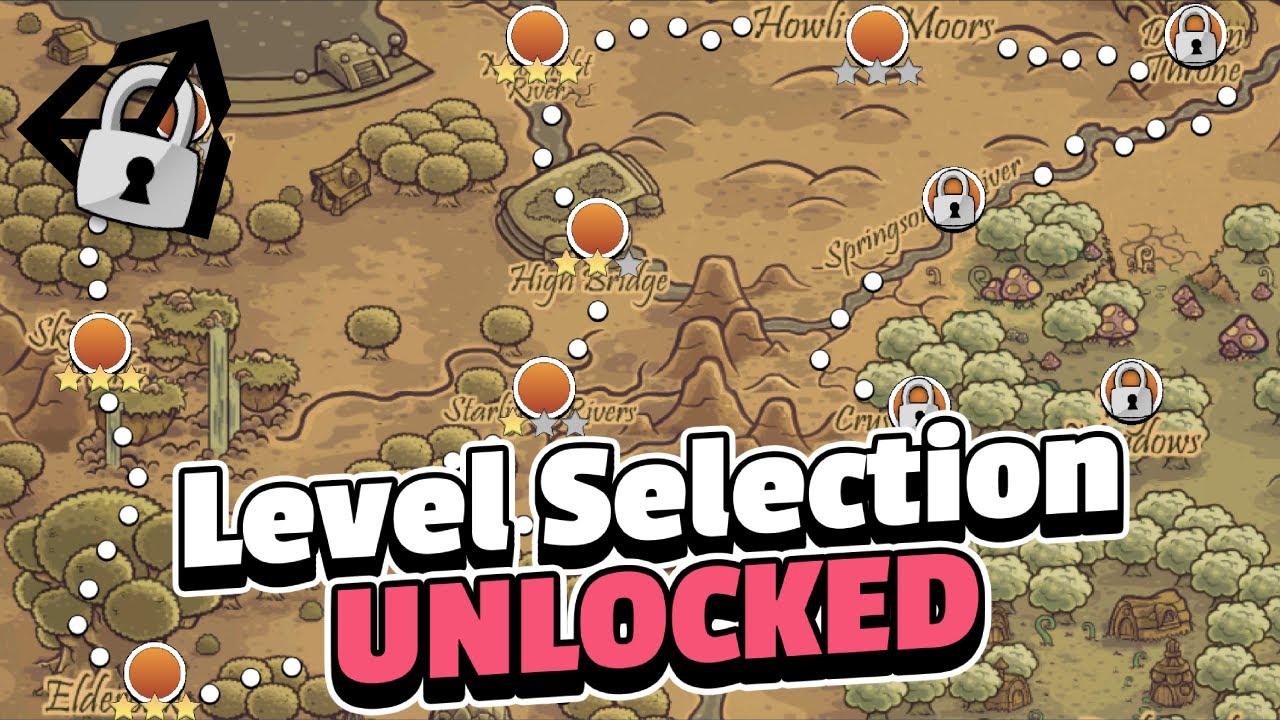 Level Selection (UNLOCK Levels & SAVING Data)
