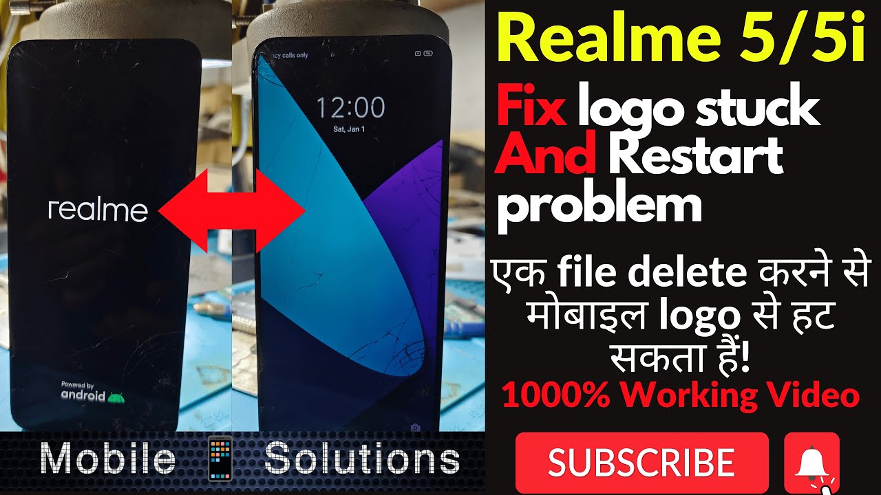 realme 5/5i restart problem||how to fix realme 5 stuck on logo||realme logo fix||realme logo restart