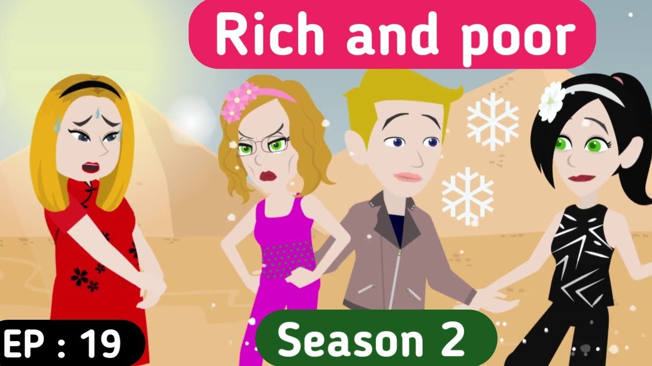 Rich and poor part 19 | English story | Learn English | Animated stories | Sunshine English stories
