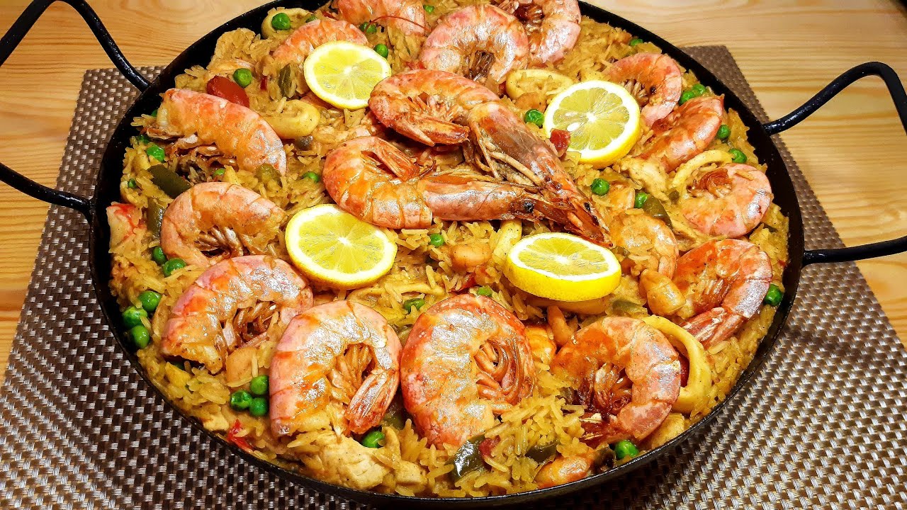 البايلا الطبق الإسباني الشهير بفواكه البحر من أروع و ألذ الاطباق La paella