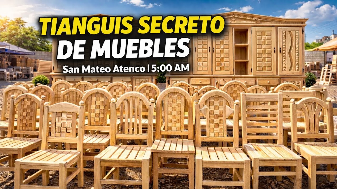 Tianguis de Muebles en San Mateo Atenco | Directo del Taller y Sin Acabado