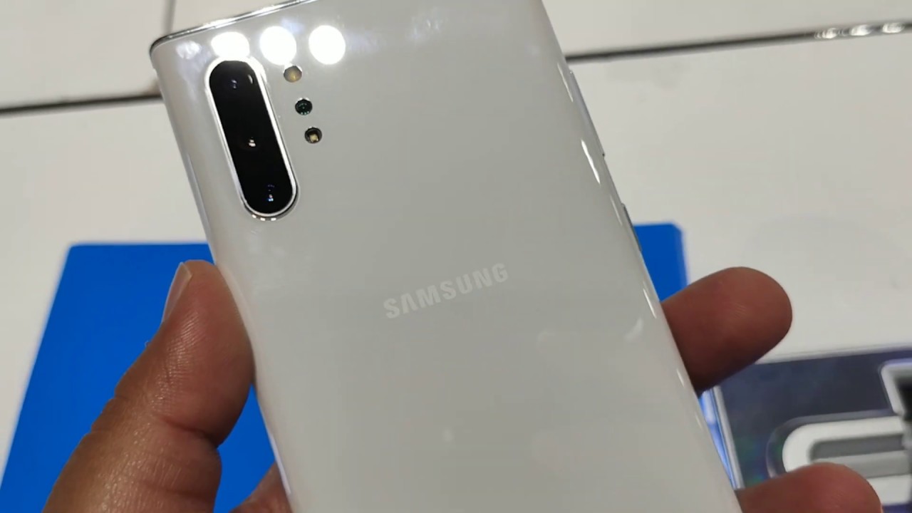 Samsung Galaxy Note 10+ (Aura White) Hands on || techENT Tech Your Way