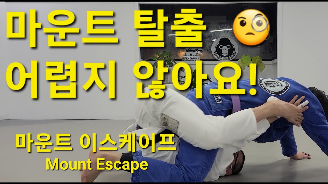 마운트 이스케이프 Mount Escape (기술도움 : 강진구) #마운트이스케이프 #MountEscape