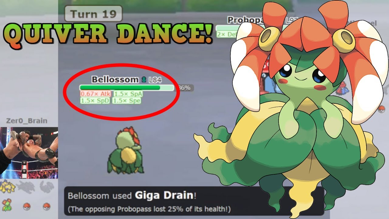 QUIVER DANCE BELLOSSOM WITH A SWEEP OUTTA NOWHERE! (Pokemon Showdown Random Battles)