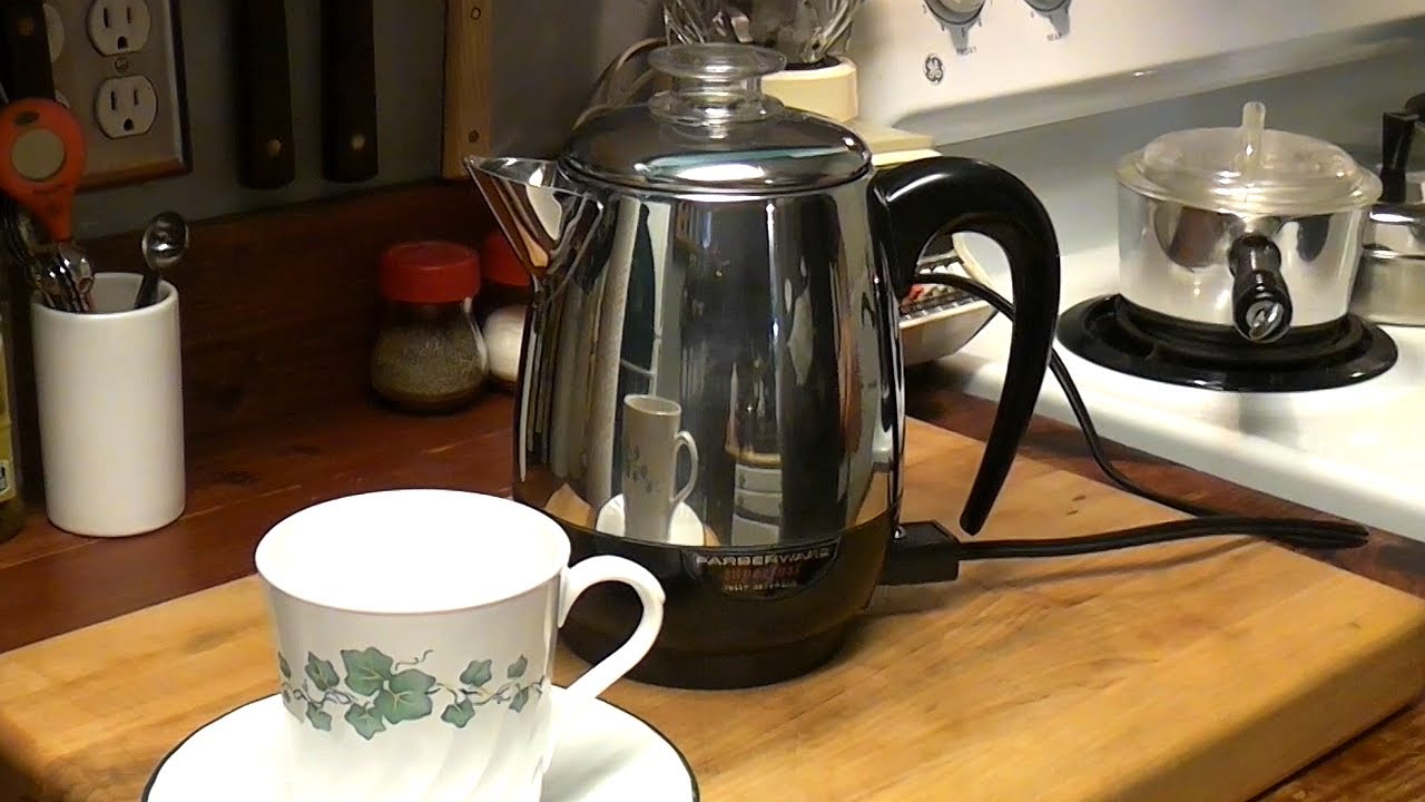 Vintage Farberware Percolator Unboxing, Cleaning and First Use