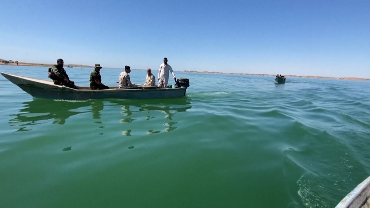 الأمطار تعيد الحياة إلى بحيرة حمرين بمحافظة ديالى في العراق بعد أن كانت تعاني من الجفاف