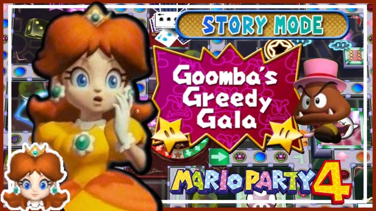 ✿ Mario Party 4 - Story Mode | Goomba’s Greedy Gala | Daisy Gameplay ✿