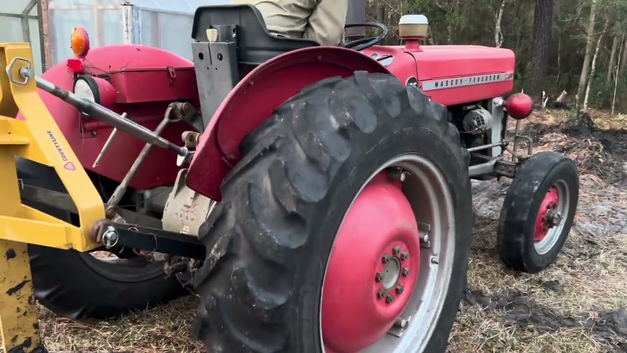 Ripping Out Tree Roots with a County Line Sub Soiler