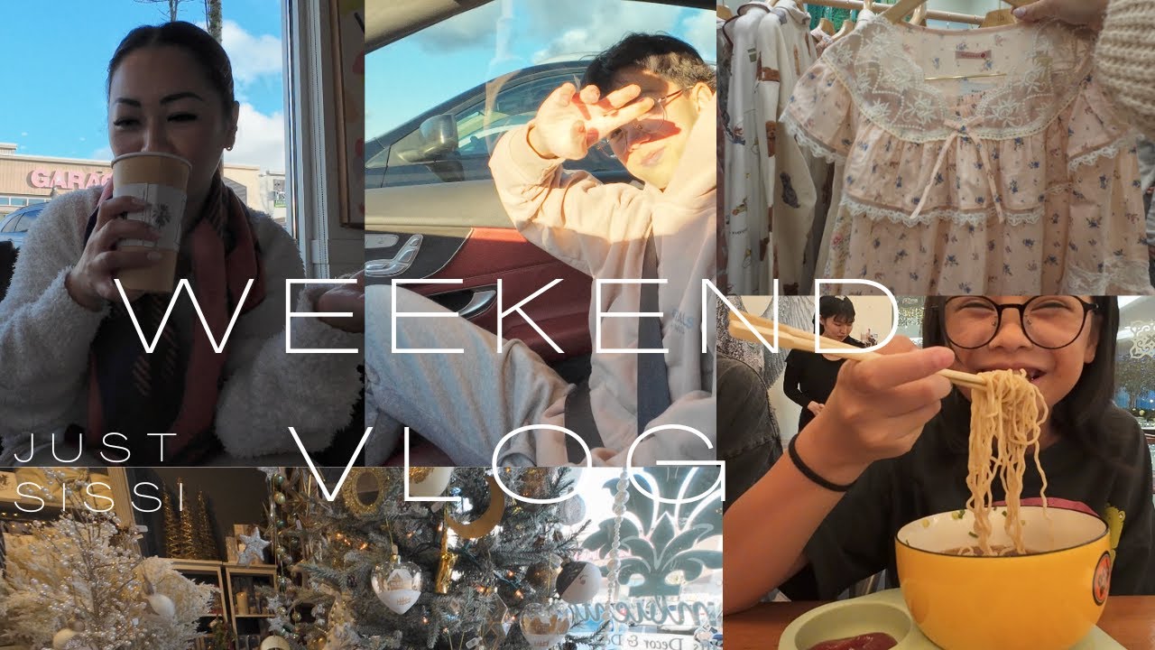 Weekend VLOG *FOOD CHILL & Christmas Shopping Vibe | JustSissi