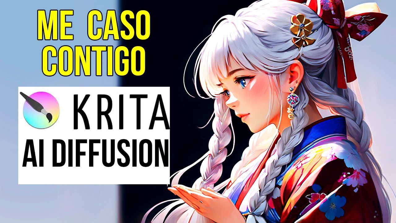 La IA de Krita es GRATIS y MEJOR que Photoshop AI✅TUTORIAL completo principiante KRITA Ai Diffusion
