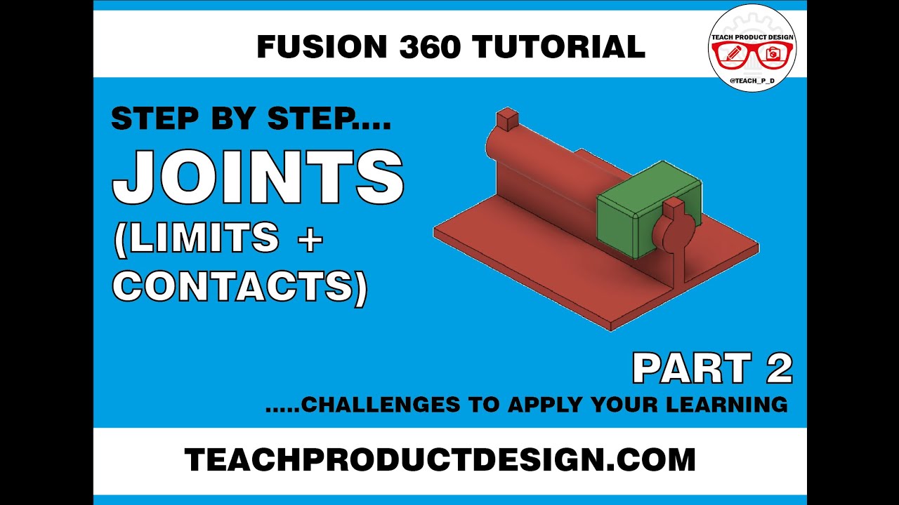 FUSION 360 How to create Joint CONTACTS and LIMITS........free model in the description!
