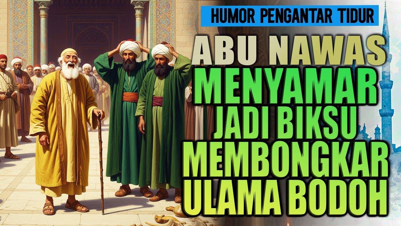 ABU NAWAS MENYAMAR MENJADI BIKSU UNTUK MENGUJI IMAN ULAMA PAMER ILMU || HUMOR PENGANTAR TIDUR