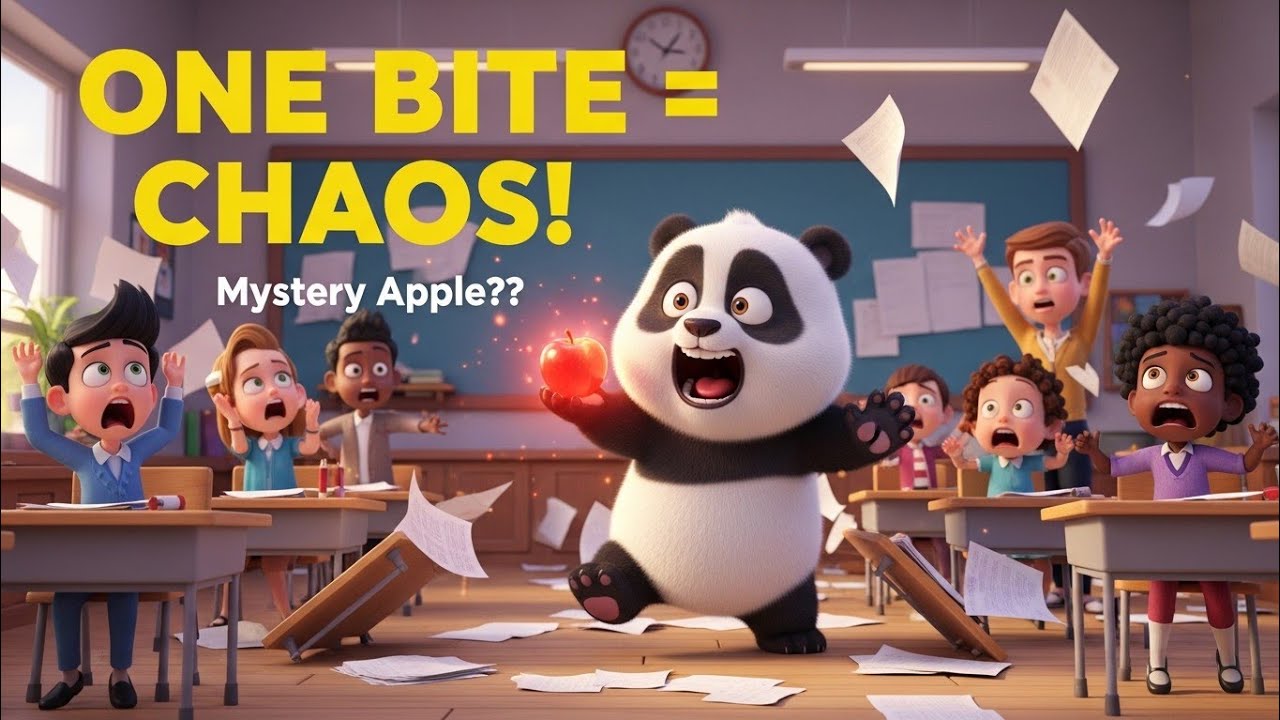 Baby Panda Ate a Strange Apple… Then TOTAL CHAOS Happened! 🍎😱 
