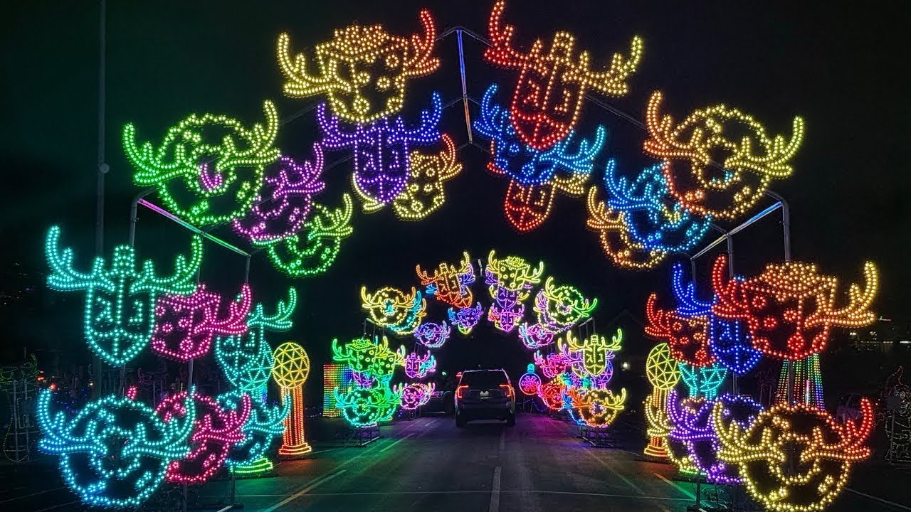 [4K] World of Illumination - REINDEER ROAD | Spectacular Christmas Light Show #MrLang
