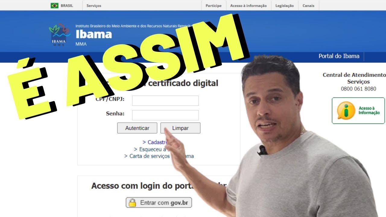 COMO ENTRAR PELA PRIMEIRA VEZ NO CADASTRO DO IBAMA EM 2023 | LAÇO DO PASSARINHEIRO