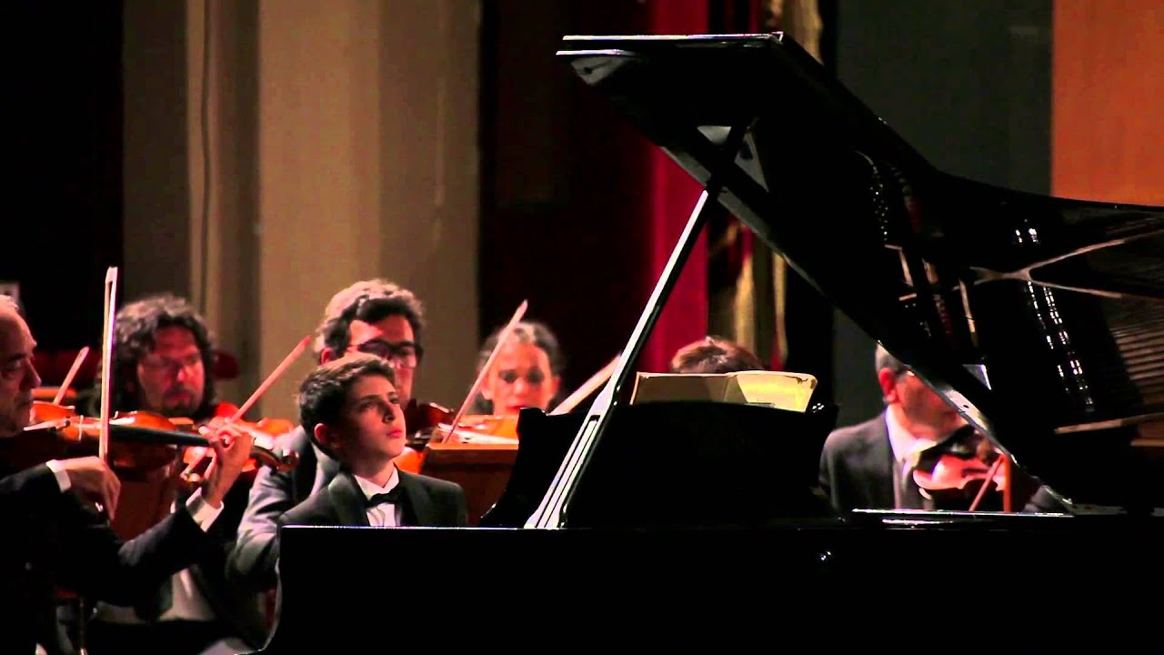 J.S. Bach Concerto n&deg;1 BWV 1052 1&deg; Tempo - Gabriele Gallo, 11y, w/ O.S.S.