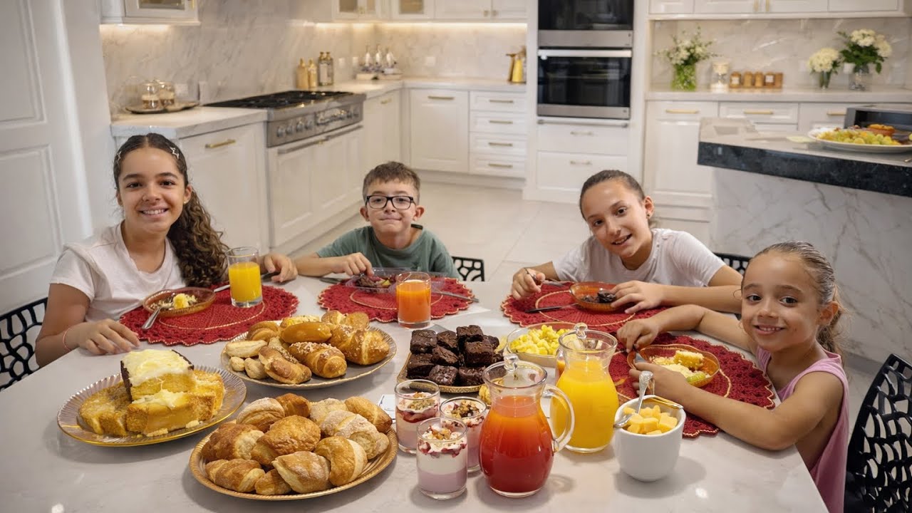 🌅ROTINA DA MANHÃ COM 4 IRMÃOS, ACORDEI AS 9HR, ARRUMANDO A CASA, BRINCANDO E MAIS… 