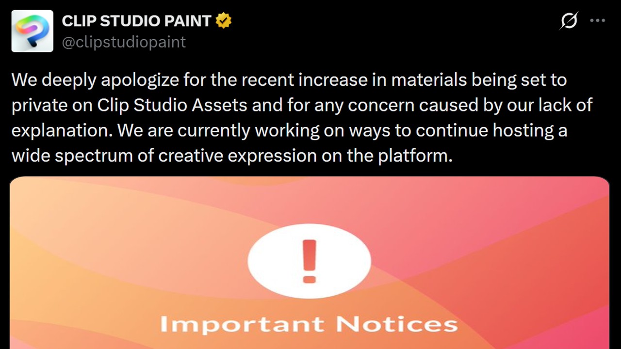 Clip Studio Paint Responded And It's Bad...