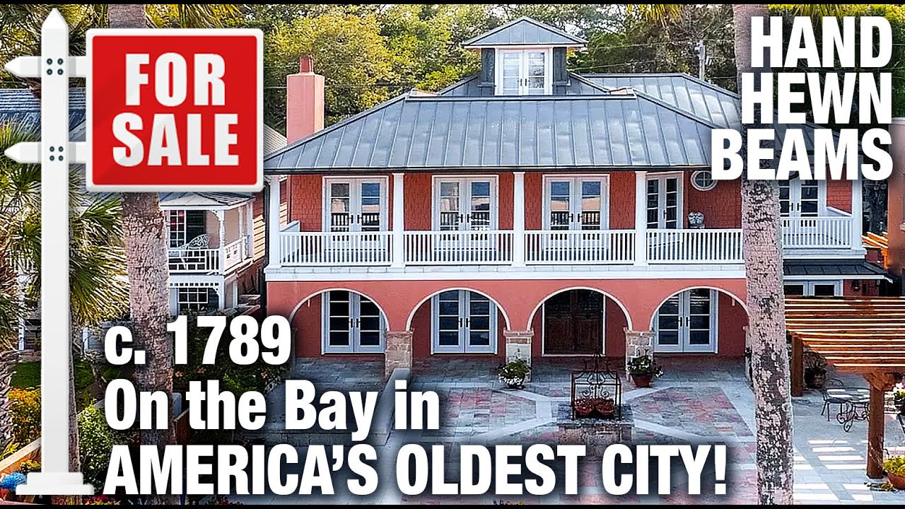 1789 St Augustine ON THE BAY! MUST SEE beams and hardware.