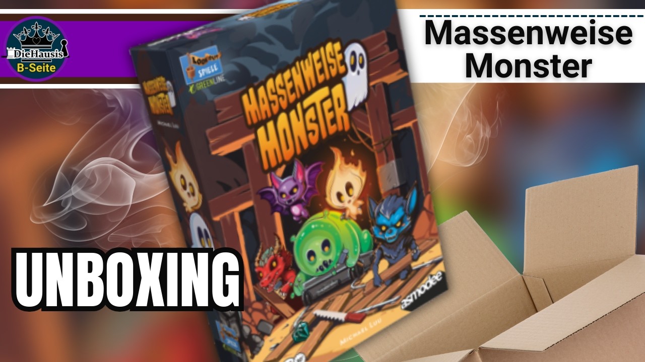 Massenweise Monster 📦 Spiel Unboxing – Was steckt drin? | DieHausis B-Seite
