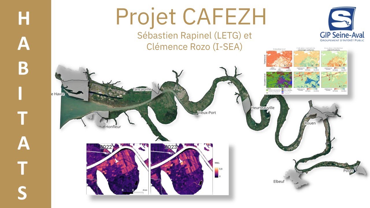 Estuaire de la Seine : cartographie biogéochimique par télédétection