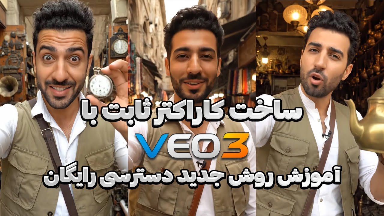 ساخت کاراکتر ثابت با هوش مصنوعی Veo 3 - روش جدید دسترسی رایگان