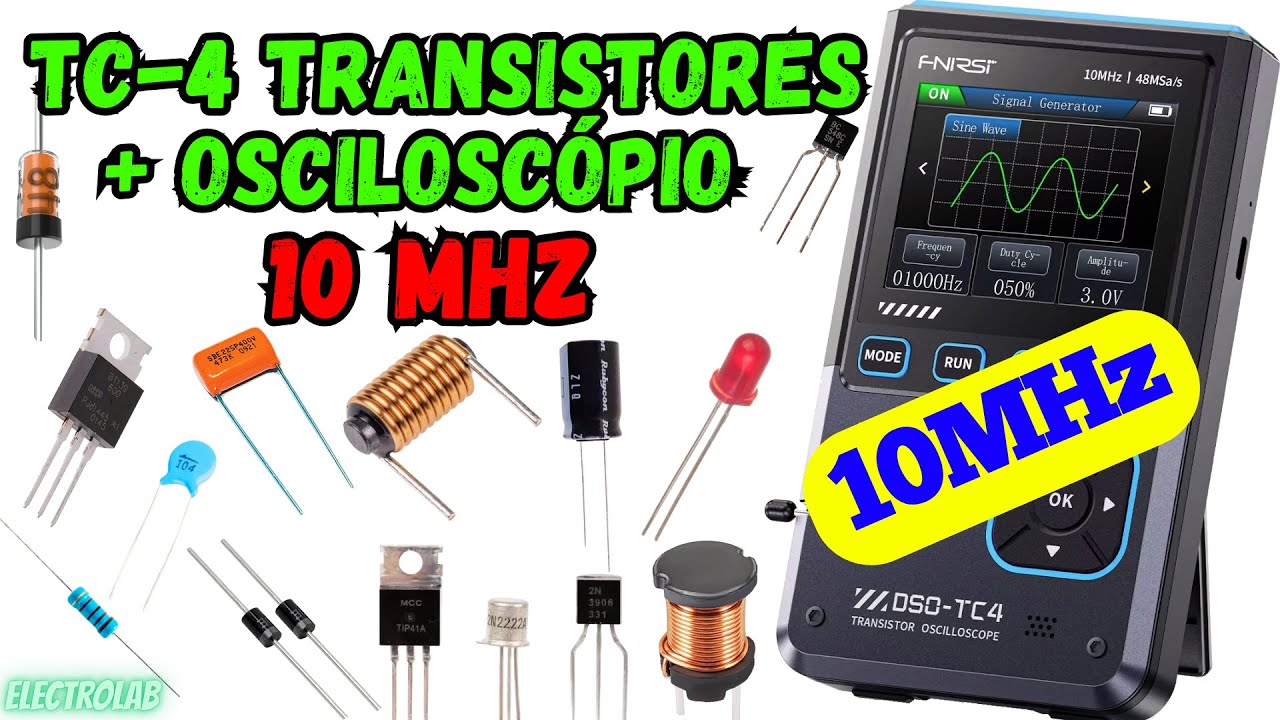 💥 FNIRSI TC-4! O Testador completo, agora com Osciloscópio de 10MHz! Vale a pena esse upgrade?