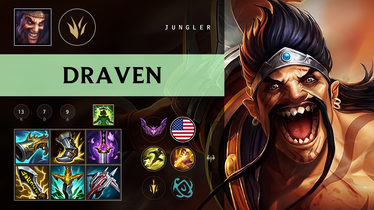Draven Jungle vs Ivern - NA Master Patch 26.10