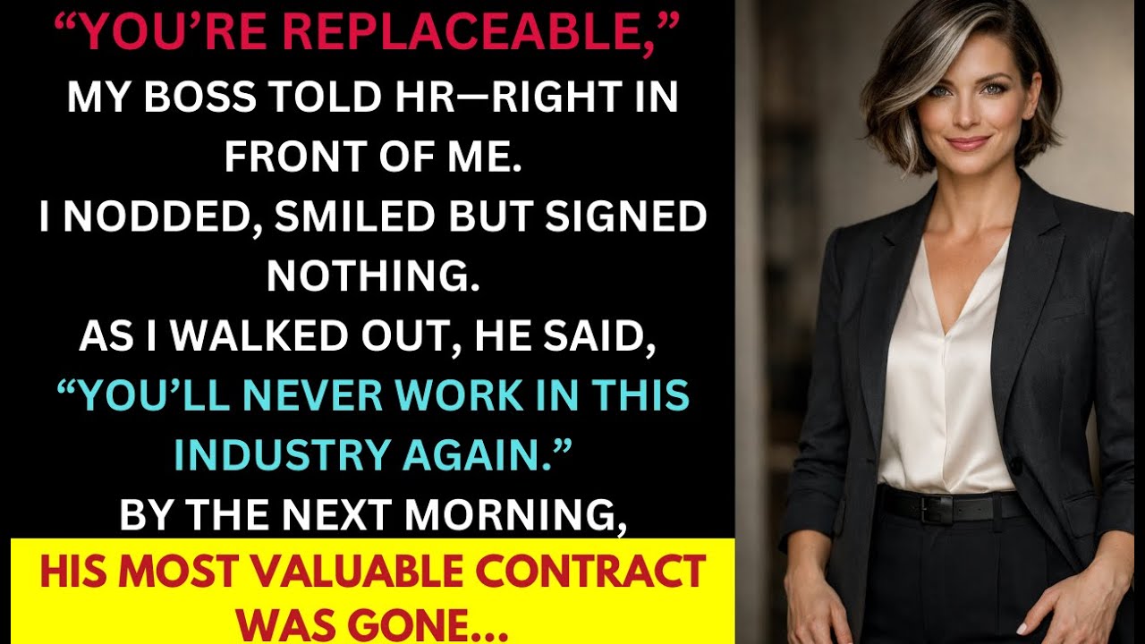 My Boss Told HR I Was 'Replaceable' After 12 Years &mdash; I Took His Prized Contract with Me the Next Day